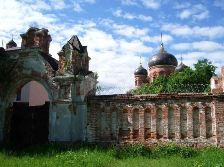 Ворота, ограда и башни, вторая половина XIX в., Спасо-Преображенский Гуслицкий монастырь