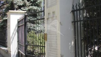 Ограда с воротами, 1901 г., техник арх. К.В. Трейман, городская усадьба А.Л. Кнопа