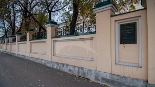 Ограда, XIX в., усадьбы А.В. Полежаевой — Зубовых