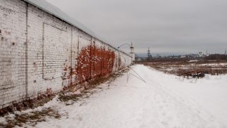 Стены ограды, Ансамбль Бобренева монастыря, ХVII-ХVIII вв.