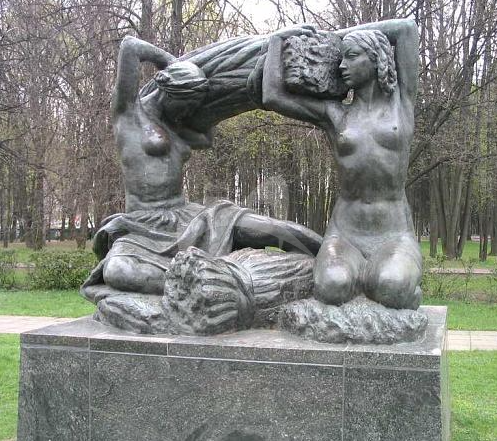 Памятник «Хлеб», 1963 г., ск. В.И. Мухина, Н.Г. Зеленская, арх. И.Е. Рожин, бронза, гранит
