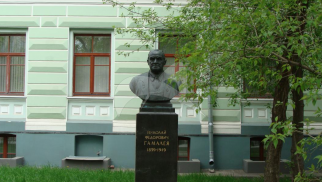 Памятник Н.Ф. Гамалею, 1956 г., ск. С.Я. Ковнер, Н.А. Максимченко, бронза, гранит